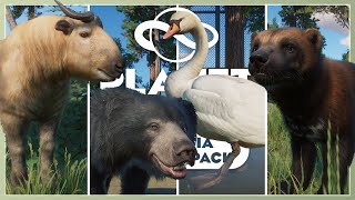 All EIGHT New Animals  Planet Zoo Eurasia Animal Pack [upl. by Nanreit]