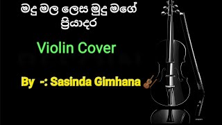 මදු මල ලෙස මුදු Violin  Madu Mala Lesa Mudu Violin Cover SGViolin [upl. by Attelra]