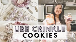 Super Easy Ube Crinkle Cookies  Lynn Mumbing Mejia [upl. by Amr]