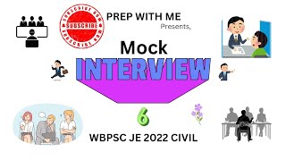 WBPSC JE CIVIL 2022 ONLINE FREE MOCK INTERVIEW SESSION  CANDIDATE  AKHTER RAZA  PREP WITH ME [upl. by Amitarp]