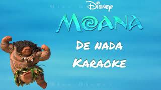 De nada  Moana  Karaoke🌊🗿 [upl. by Sophia]