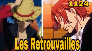 LES RETROUVAILLES ENTRE LUFFY ET SHANKS SUR ELBAF  One pièce 1124 review [upl. by Oinotnas790]