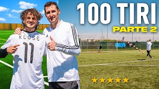 🎯⚽️ 100 TIRI CHALLENGE KLOSE PT 2  Quanti gol segnerà su 100 tiri [upl. by Dyane]