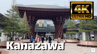 Walking around Kanazawa Japan  4K HDR [upl. by Ainafets]