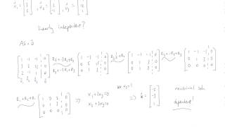 Example  Dependence Relations of a Set of Vectors [upl. by Nerti]