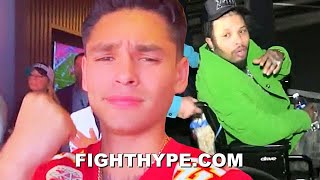 RYAN GARCIA REACTS TO GERVONTA DAVIS IN A WHEELCHAIR SENDS HIM quotSTAY FOCUSEDquot MESSAGE [upl. by Aihsemaj]