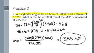 Indicated Horsepower and Torque Mechanical Efficiency [upl. by Marina]