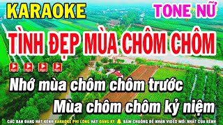 Karaoke Tình Đẹp Mùa Chôm Chôm Tone Nữ Nhạc Sống  Karaoke Phi Long [upl. by Grazia]