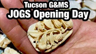 Opening Day at JOGS amp More Ivory Native Jewelry amp Boulder Opals Tucson GampMS 2024 [upl. by Dahsra]