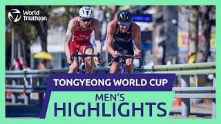 Race Highlights  2024 TONGYEONG WORLD TRIATHLON CUP  Men [upl. by Nnylrac306]