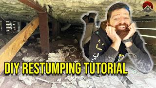 How to Restump a House without chopping up your floors  DIY Tutorial [upl. by Leihcar140]