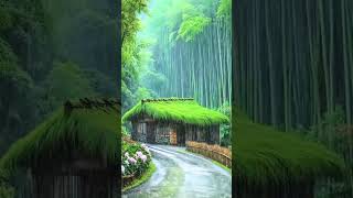 Raindrops and Reflections Capturing the Beauty of Forest Rainrainsounds trendingshorts ytshorts [upl. by Albric199]