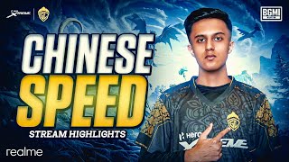 Chinese Speed💀💛  Stream  Scrims Highlight  GodLSIMP🍊 Team GodLike💛 [upl. by Rednave]