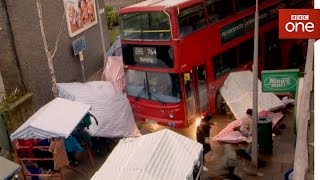 Out of control bus crashes through Walford market  EastEnders 2017  BBC One [upl. by Strohbehn]