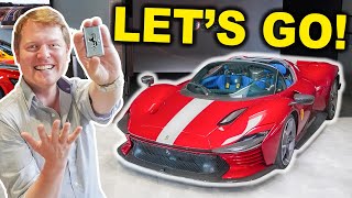 My DREAM is HERE First Drive in New FERRARI DAYTONA SP3 [upl. by Atiral]