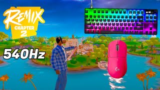 SteelSeries Apex Pro TKL ASMR 😴 Solo Gameplay 🏆 Satisfying Keyboard Fortnite 360 FPS 4K [upl. by Eugirne]