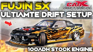 NEW Fujin SX Ultimate Drift Setup with stock engine  CARX DRIFT RACING [upl. by Noble586]