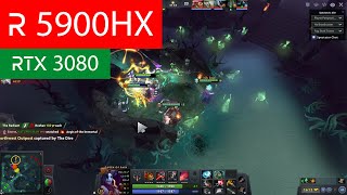 DOTA 2  ASUS ROG STRIX G533QS  RTX 3080  RYZEN 5900HX [upl. by Bertero534]