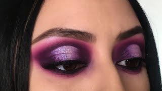 Purple Halo Cut Crease Eyeshadow Tutorial Lord Chyna Inspired [upl. by Ainocal]