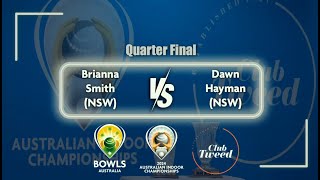 2024 Australian Indoor Championships  Quarter Final  Smith v Hayman [upl. by Towbin]