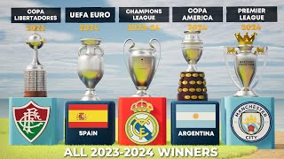 The Winners Of Every Football Competitions 20232024 [upl. by Leirol966]