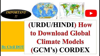 URDUHINDI How to download Global Climate Models GCMs CORDEX [upl. by Otilesoj]