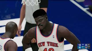 Chris Webber vs Patrick Ewing 1st half 01 Kings vs 94 Knicks [upl. by Arikahc]