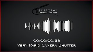 Very Rapid Camera Shutter  HQ Sound Effects [upl. by Aihsyak]