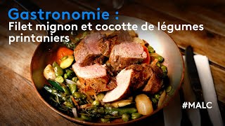 Gastronomie  filet mignon et cocotte de légumes printaniers [upl. by Modesta]