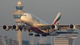 Unlimited Airlines Take Off And Landing At Amsterdam Airport Schiphol [upl. by Snowber83]