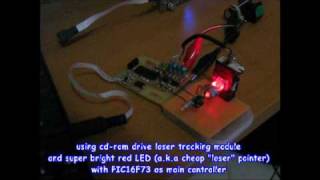 CDROM Drive Laser Pickup Hack [upl. by Merrick]