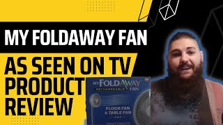 As Seen on TV Product Review  My Foldaway Fan [upl. by Sutit715]