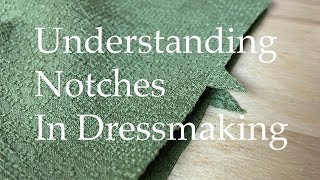 What Are Sewing Notches And How To Use Them In Dressmaking [upl. by Eanahs]