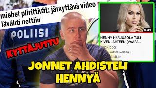 HENNY HARJUSOLA KIVENLAHTI  Jonnet ahdisteli Hennyä kaupan edessä [upl. by Alecram]