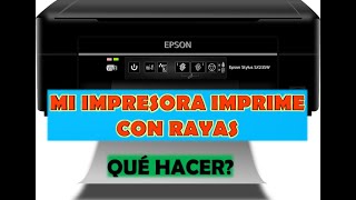 MI IMPRESORA IMPRIME CON RAYAS  SOLUCIÓN AL INSTATEN [upl. by Aiekan]