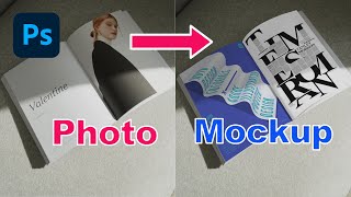 Photoshop tutorial  Convert a photo to mockup template with photoshop [upl. by Nurav249]