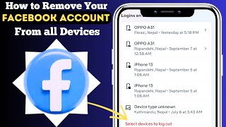 quotHow to Remove Your Facebook Account from Other Devices StepbyStep Guidequot [upl. by Nylrehc]