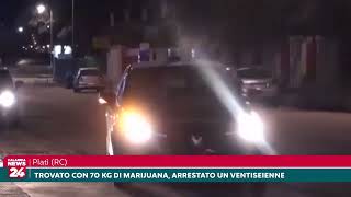 Platì Trovato con 70 kg di marijuana arrestato un ventiseienne [upl. by Ahtekahs]