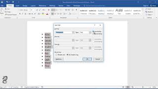 How to Put Words in Alphabetical Order in Word [upl. by Henderson442]