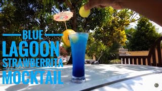 How to make Blue lagoon amp Strawberita Mocktails making Blue curacao mojito✅ Super Drinks✅ [upl. by Elokcin]