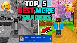 Top 5 BEST SHADERS🔥 For Minecraft Pocket Edition 121 [upl. by Wrench]