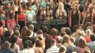 Yael Naim  Coward Live vocal Flashmob at Forum des Halles Paris [upl. by Airemahs]