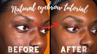 Eyebrow tutorial How to get the most natural looking brows No concealer [upl. by Parry]