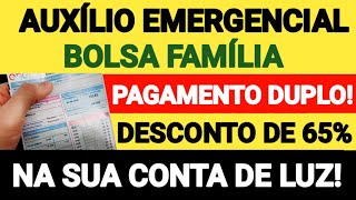 2108 NOVIDADES 5ª PARCELA AUXÍLIO EMERGENCIAL BOLSA FAMÍLIA DESCONTO DE 65 NA SUA CONTA DE LUZ [upl. by Arriet54]