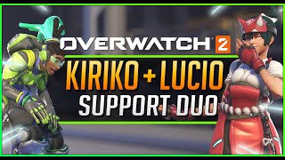 KIRIKO  LUCIO KarQ tries EVERY SUPPORT DUO in Overwatch 2 [upl. by Prochoras207]