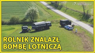 JAWOR Rolnik znalazł bombę lotniczą [upl. by Vrablik]