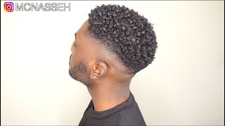 MENS NATURAL CURLY HAIR ROUTINE  KINKY TO CURLY [upl. by Minnie]