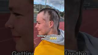 These playoff haircuts 🤣 via benlangford4TT shorts [upl. by Hagai]