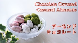 春色アーモンドチョコの作り方 イースターのアマンドショコラ How to make Chocolate Covered Candied Almonds for Easter [upl. by Ludwig901]