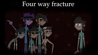 Four way personalities  Four way fracture but Mike and his Personalities sing it  FNF Total drama [upl. by Hellene]